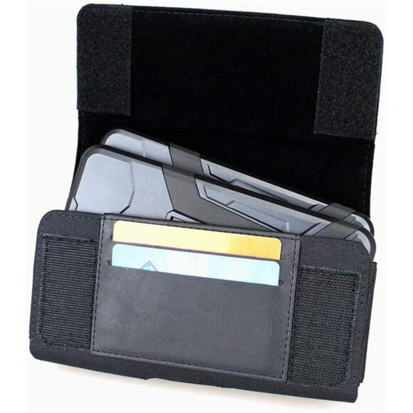 Nylon Dual Phone Holster Pouch Case for iPhone (15 14 13 12 11) Pro Max, iPhone - Picture 4 of 7
